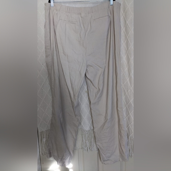 J Jill linen stretch straight wide leg pants Women's Size 22 - Picture 2 of 6